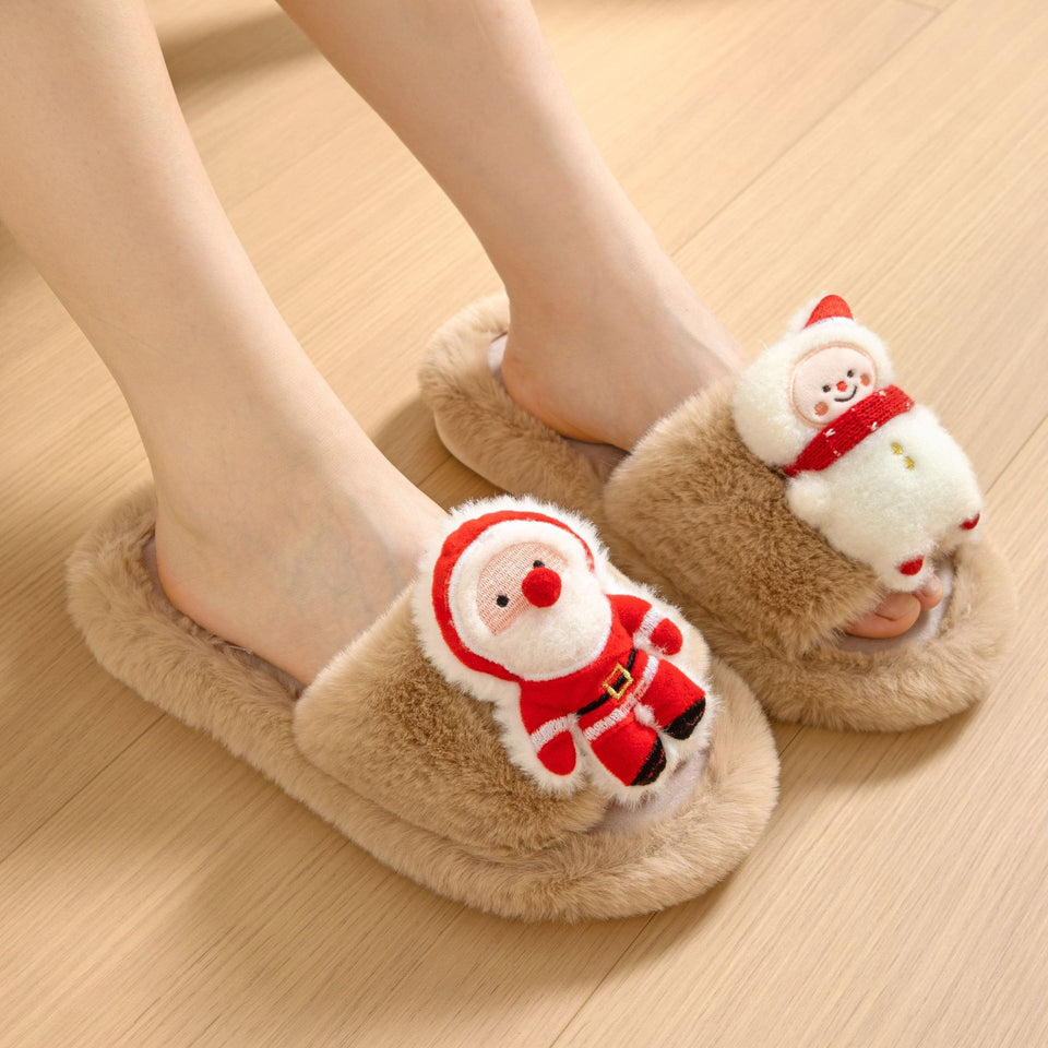 Santa Claus Open-toe Slippers