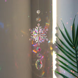Colorful Crystal Snowflake Sun Catcher