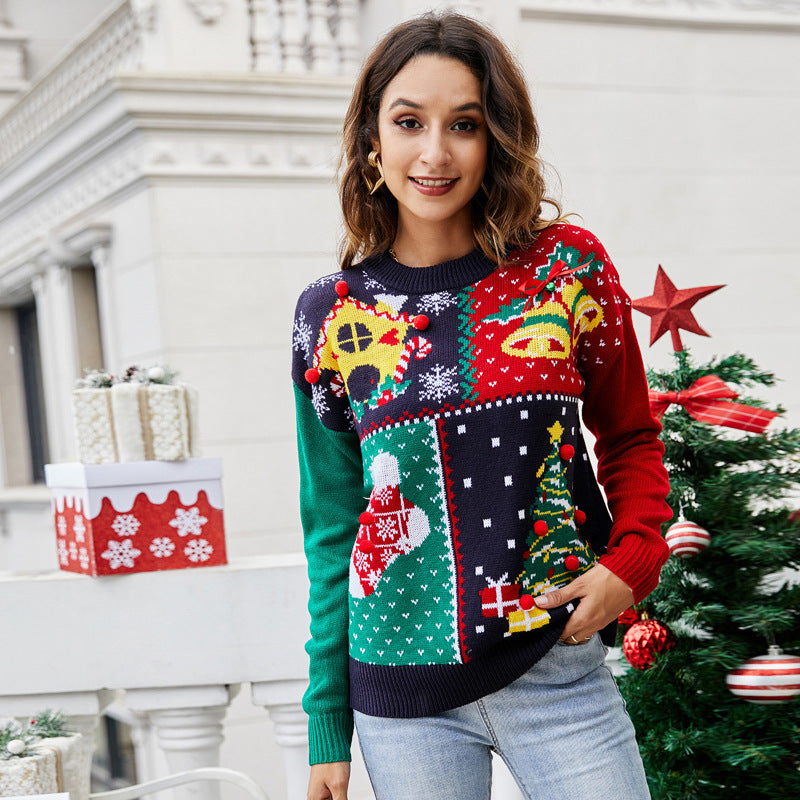Christmas Tree Snowflake Sweater