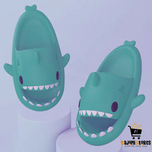 Funny Shark Cartoon Adult Slippers