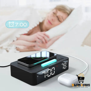 10W Wireless Charging Alarm Clock