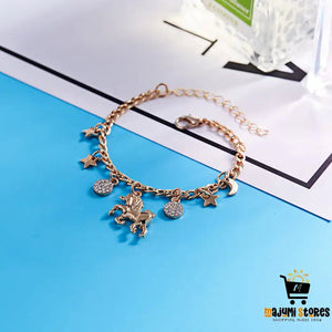 Trendy Unicorn Charms Bracelet