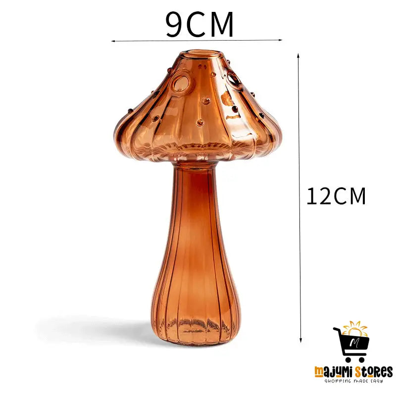 Glass Mushroom Aromatherapy Vase