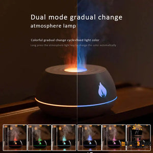 Flame Humidifier with Aromatherapy