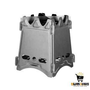 Stainless Steel Backpacking Stove - Portable Wood Burning