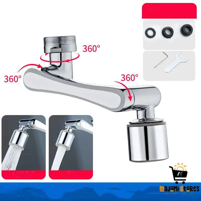 Faucet Extender with Washing Mechanical Arm