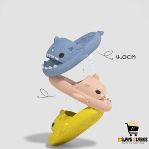 Shark Slippers with Drain Holes
