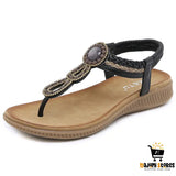Boho Weave Thong Sandals