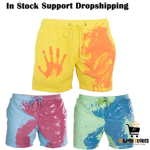 Color-Changing Beach Shorts for Men