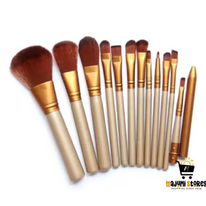 12-piece Iron Box Makeup Brush Set