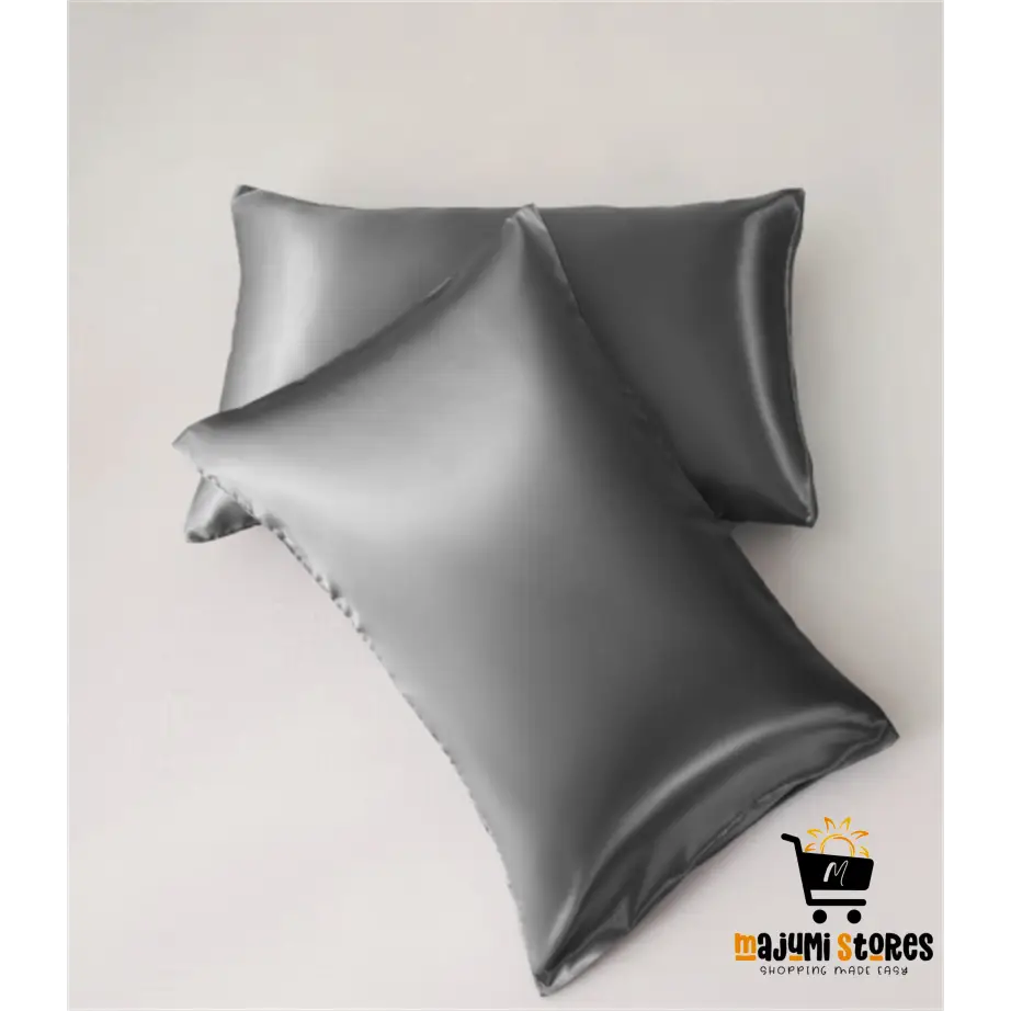 Solid Color Silk Satin Pillowcase with Envelope Design