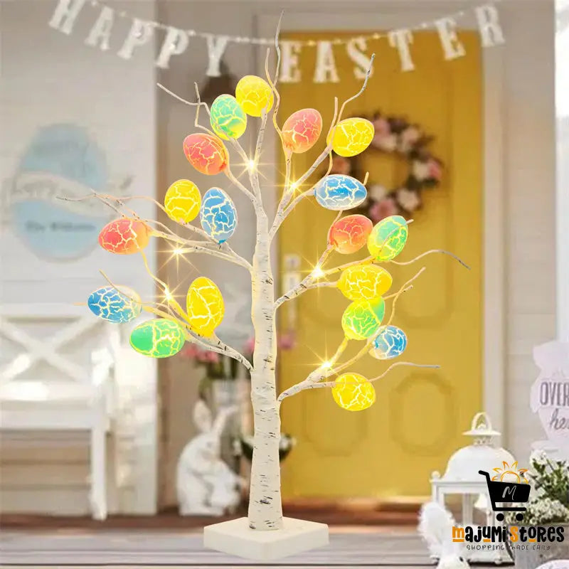 Easter Egg LED Birch Tree Decoration