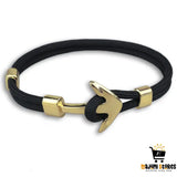Black Pirate Anchor Bracelet