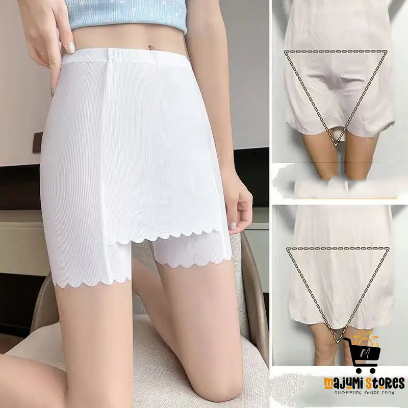 Double Layer Bottoming Pants for Women’s Summer Wear