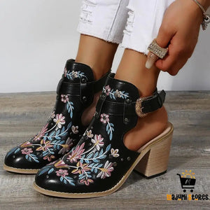 Women’s Flowers Embroidery Loafers