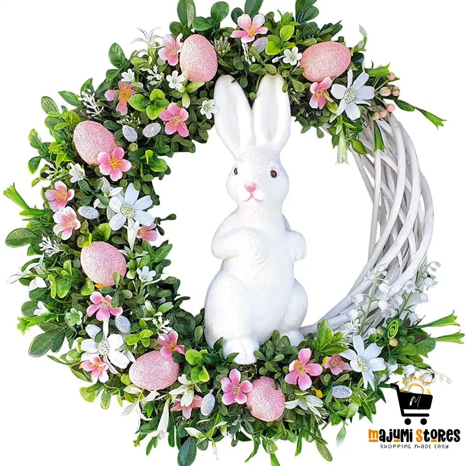 Easter Bunny Wreath Decoration Props for the Family
