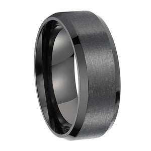 Glossy Stainless Steel Men's Ring
