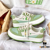 Retro Thick Bottom Canvas Sneakers for Schoolgirls