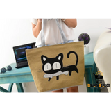 Canvas Shoulder Bag - Cat Design for Lovers
