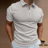 Men’s Casual Short Sleeve Digital Print Polo Shirt