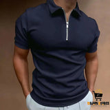 Men’s Casual Short Sleeve Digital Print Polo Shirt