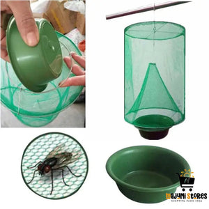 Fly Traps with Green Cages for Control
