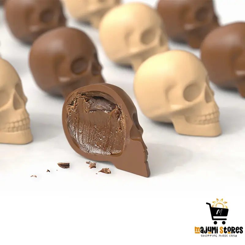 Ice Checker Chocolate Mold in Skull Head Shape