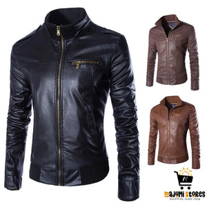 Classic Motorcycle Leather Jacket
