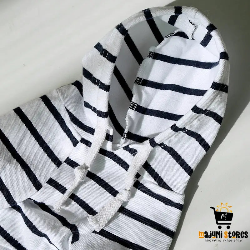 Striped Pet Hoodie Clothes