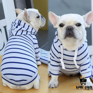 Striped Pet Hoodie Clothes