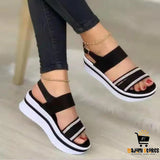 Women’s Thick-soled Velcro Beach Strap Sandals