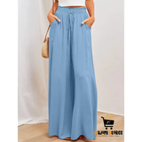 Wide Leg Lounge Sweatpants with Pockets for Women