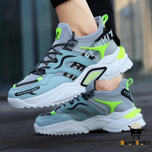 Cool Lace-up Sneakers for Men - Fashionable Running