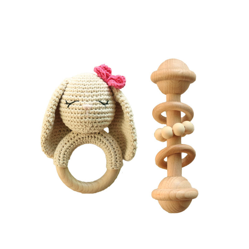 Handmade Crochet Rabbit Rattle Toy