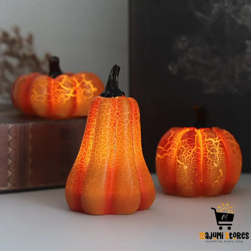 LED Candle Lamp Resin Luminous Pumpkin
