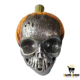 Evil Pumpkin Skull Resin Ornament