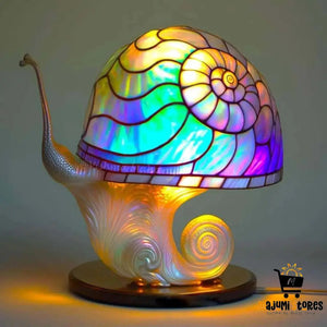 Vivid Glass Plant Desk Lamp