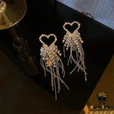 Tassel Earrings - Silver Needle European and American Style