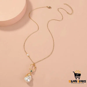 Elegant Pearl Earrings Pendant Necklace for Women