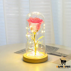 Eternal Rose LED Light in Glass Cover - Valentine’s Day Gift