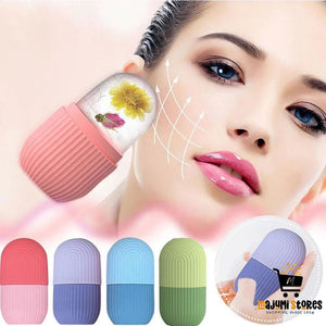 Face Beauty Ice Cube Tray Mold with Silicone Roller
