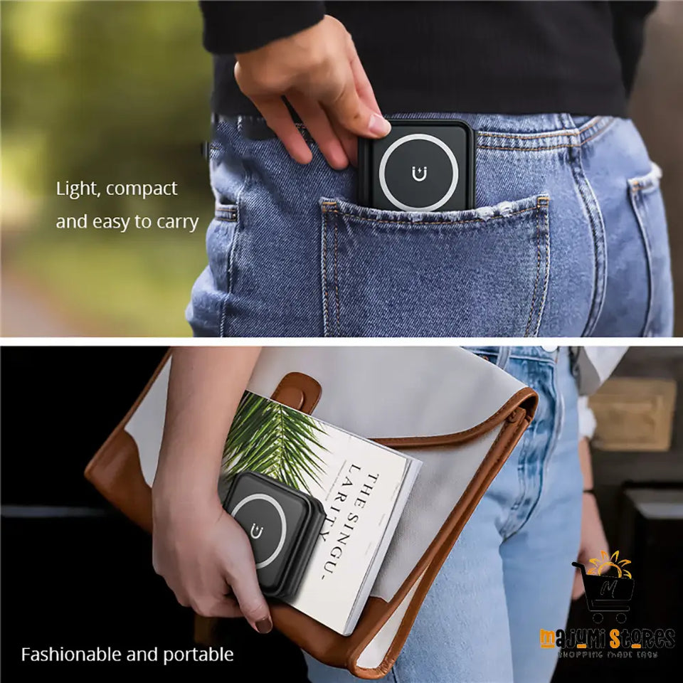 Portable Magnetic Wireless Charger for Phone Watch