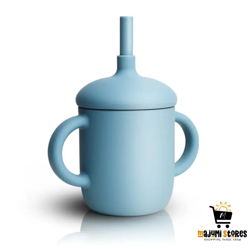 Baby Feeding Cup Straw Water Bottle