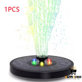 Round Floating Fountain Pump with LED Light