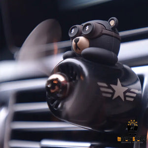 Aviator Bears Car Air Outlet Aromatherapy Ornaments