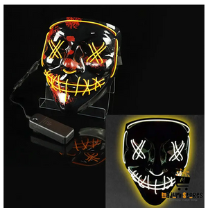 Glowing LED Halloween Clown Mask