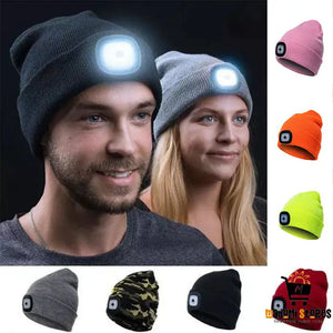LED Knit Hat with Glowing Light