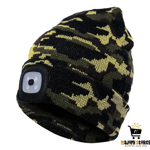 LED Knit Hat with Glowing Light