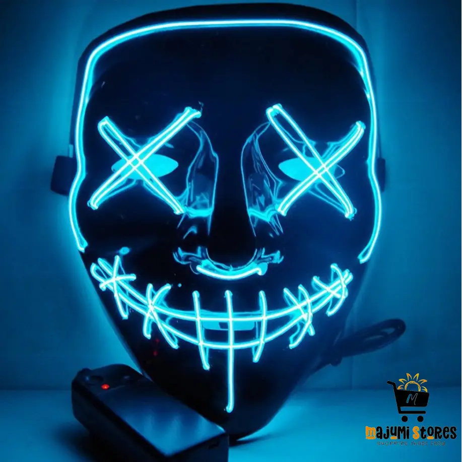 V-Shaped Glowing Halloween Mask