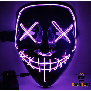 V-Shaped Glowing Halloween Mask